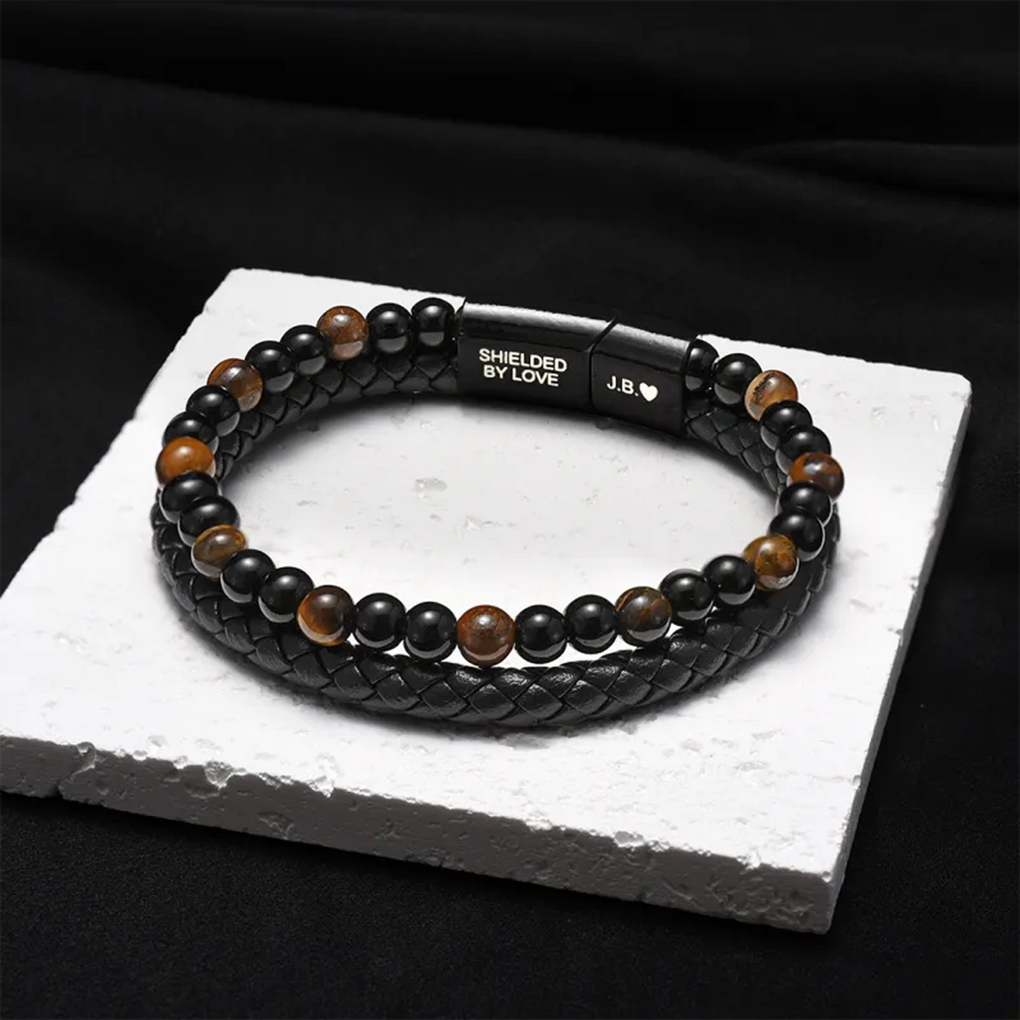 Sonens sköld – Tigeröga-armband