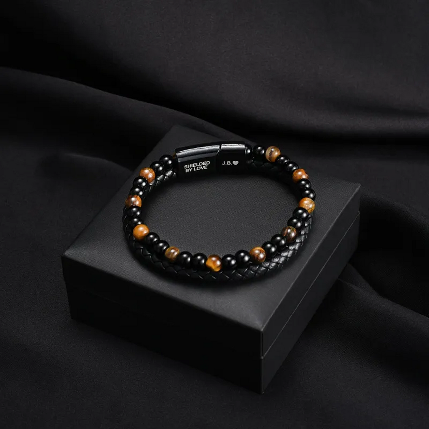 Sonens sköld – Tigeröga-armband