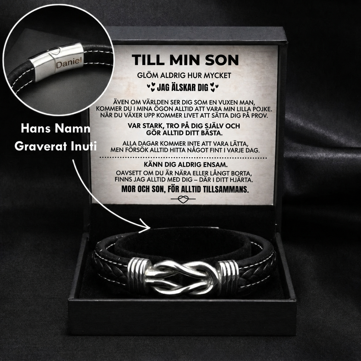 Graverat Armband Till Min Son