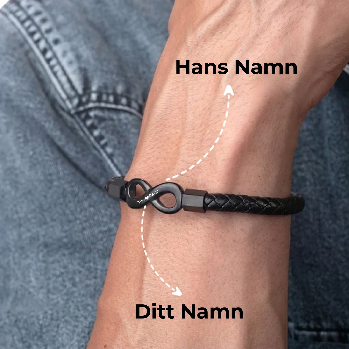 Personligt armband "Till min man"