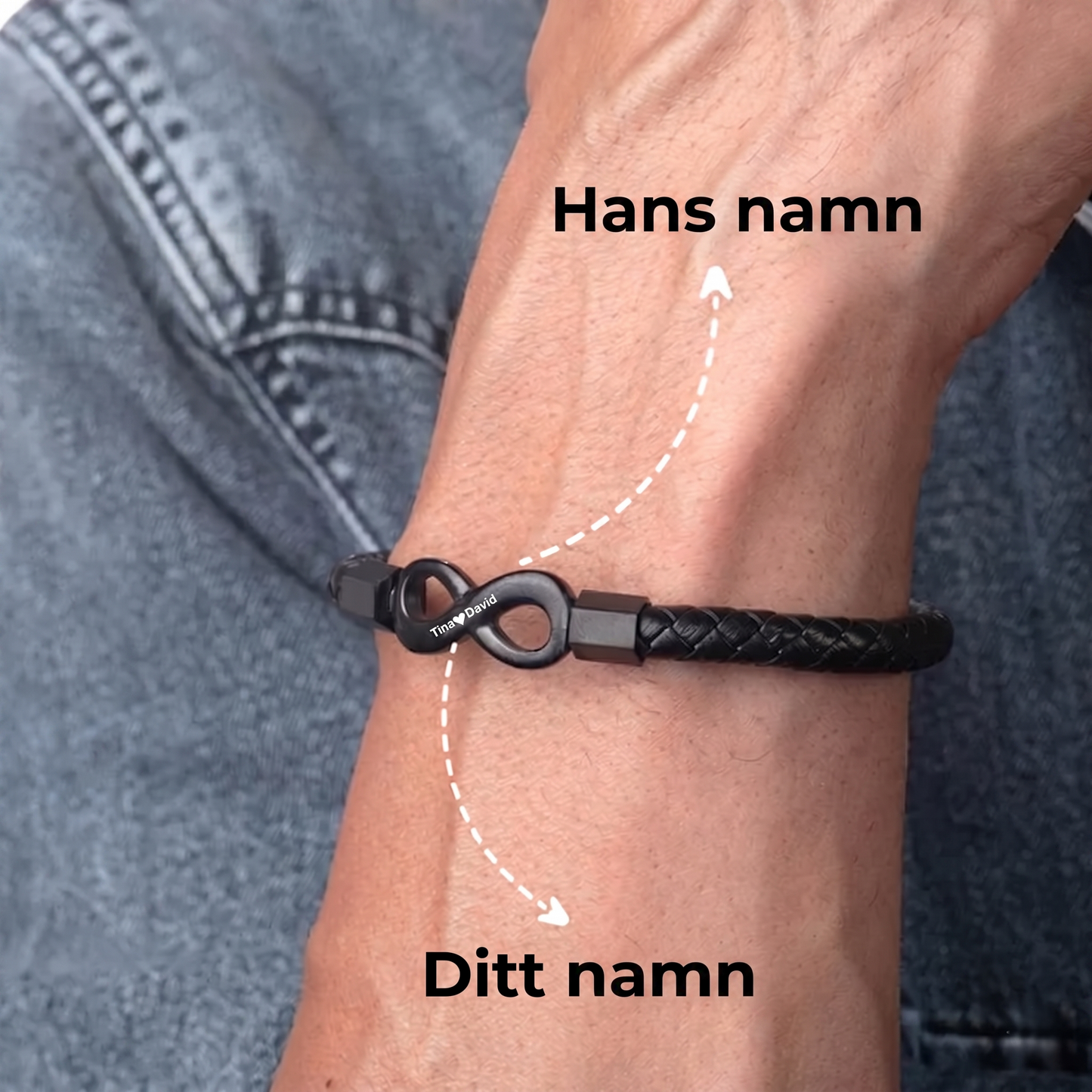 Personligt armband "Till min man"